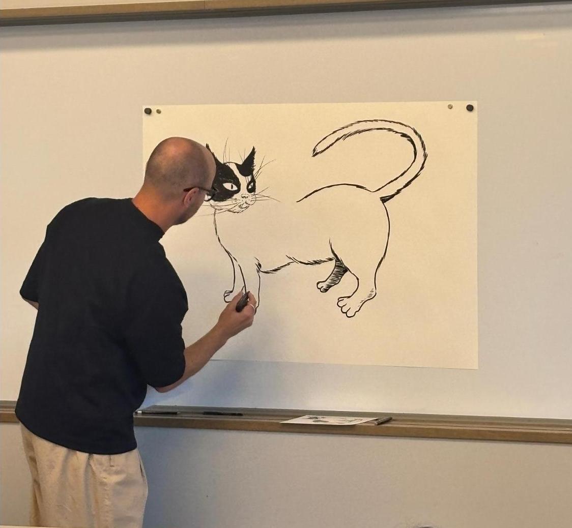 2025年8月11日ドローイングワークショップの様子