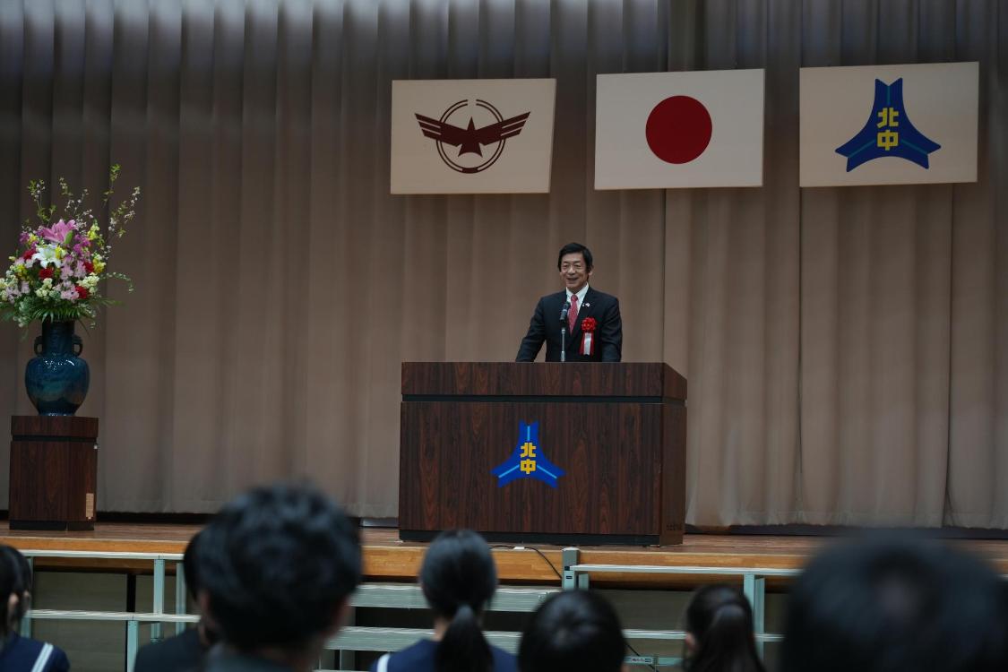 2026年3月8日、来賓あいさつをする前在ポーランド日本国特命全権大使宮島昭夫様