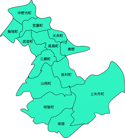 地域自治区地図