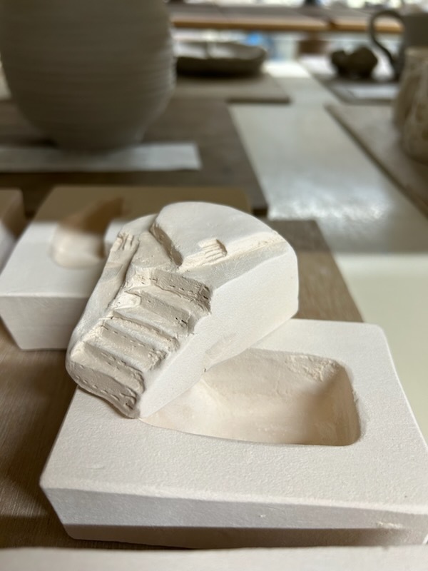 陶器で作るジオラマ　岩村城跡